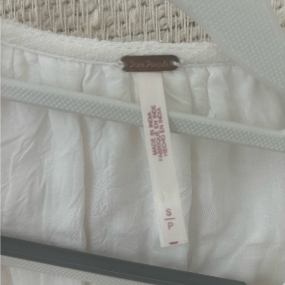 Free People | Summer Struttin' Lace Pieced Puff Sleeve Mini Dress - Picture 6 of 6